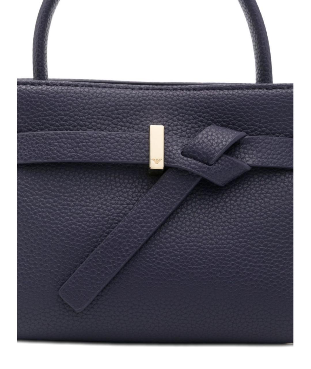 EMPORIO ARMANI Темно-синяя сумка через плечо, фото 4