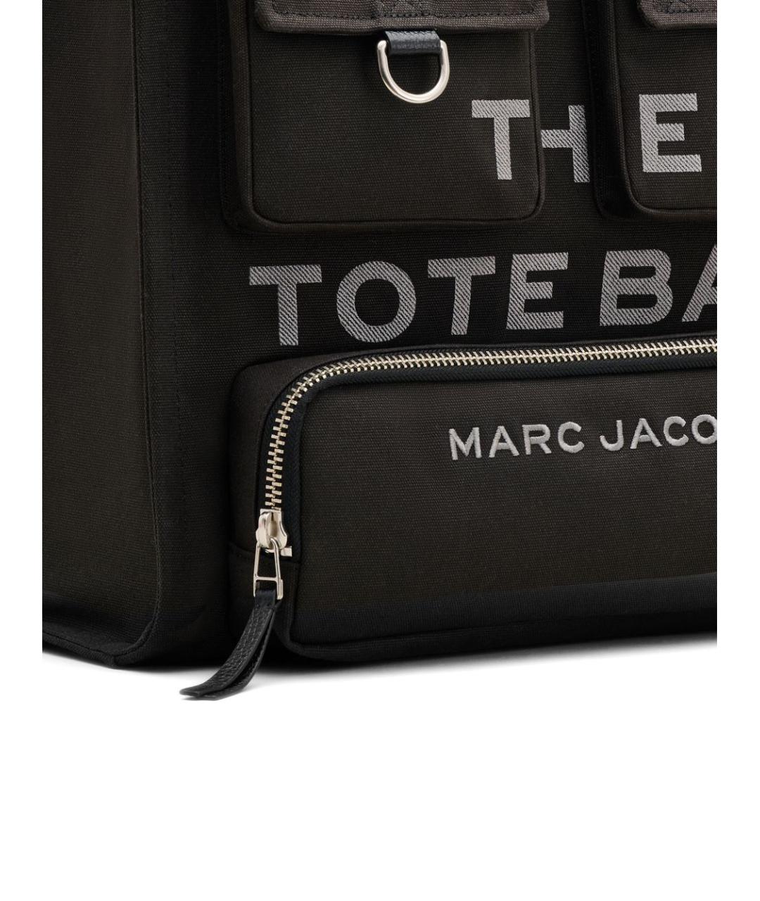MARC JACOBS Черная хлопковая сумка тоут, фото 3