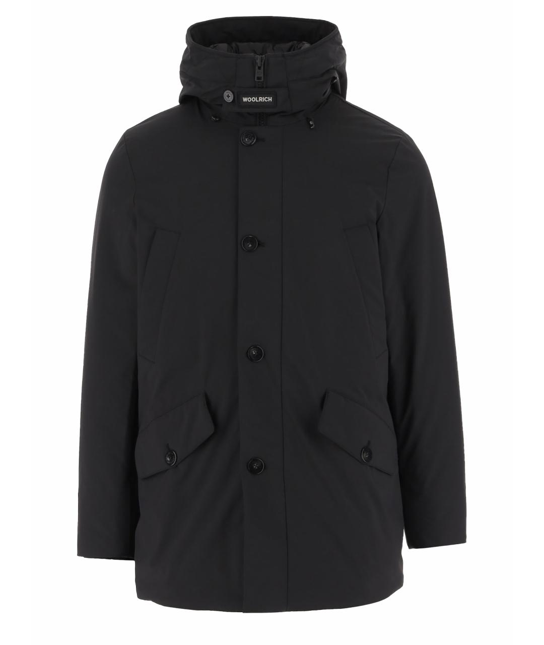 WOOLRICH Черная полиамидовая куртка, фото 1
