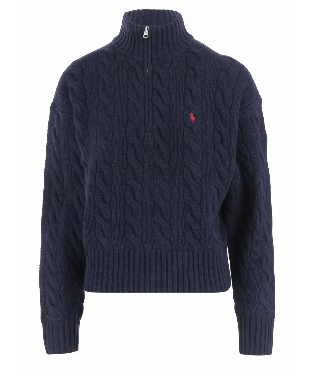 POLO RALPH LAUREN Синий шерстяной джемпер / свитер, фото 1