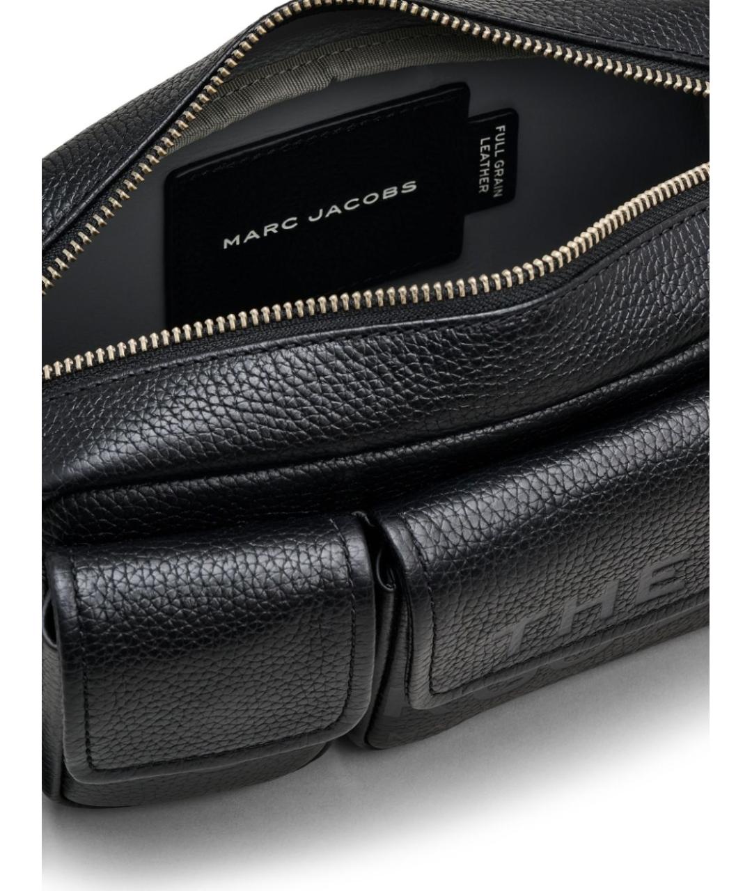 MARC JACOBS Черная кожаная сумка через плечо, фото 2