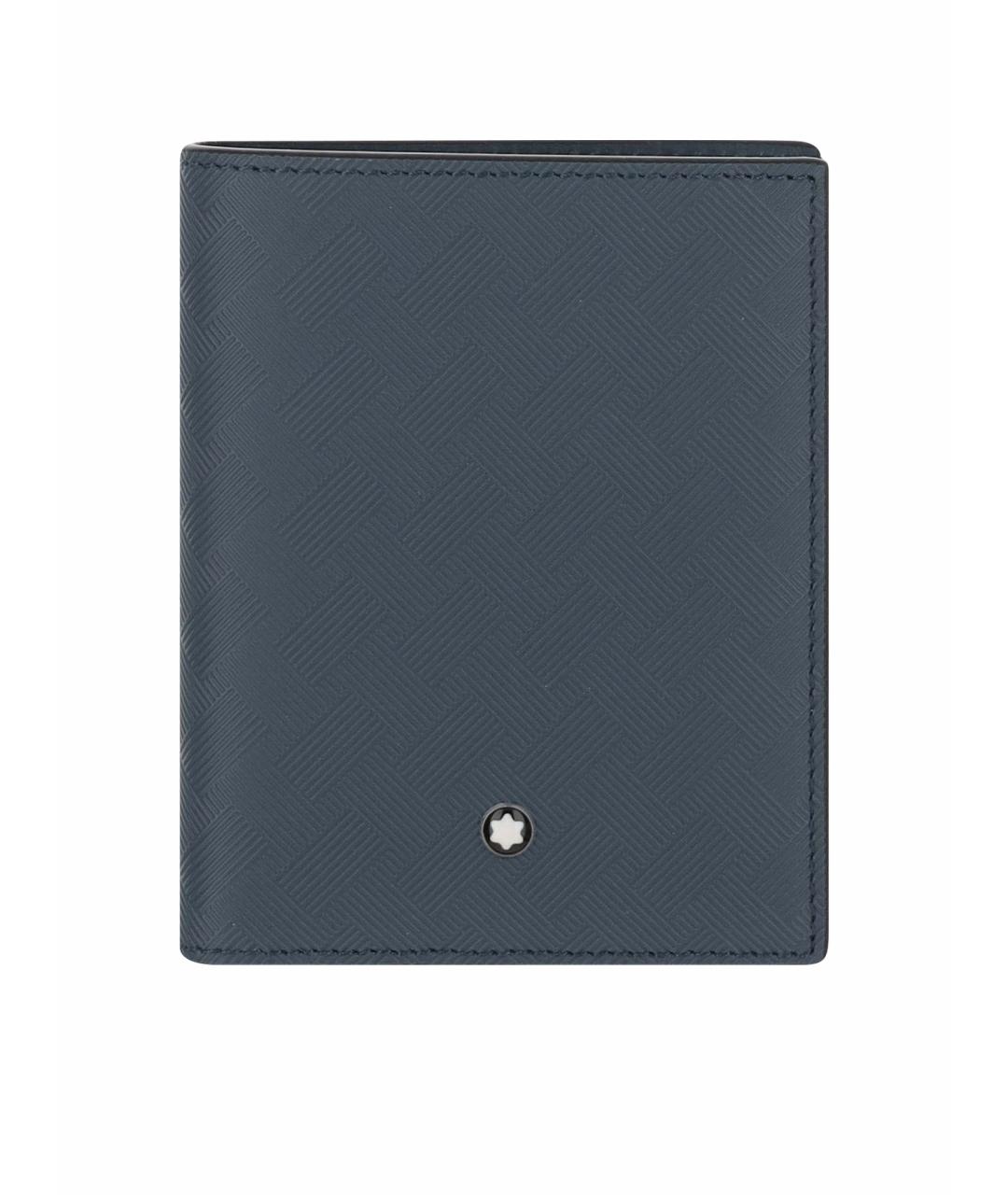 MONTBLANC Синий кожаный кошелек, фото 1