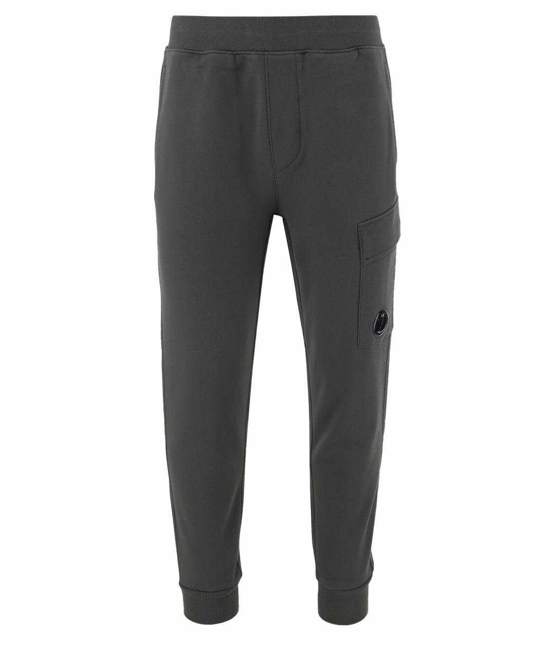 CP COMPANY Серые хлопковые повседневные брюки, фото 1