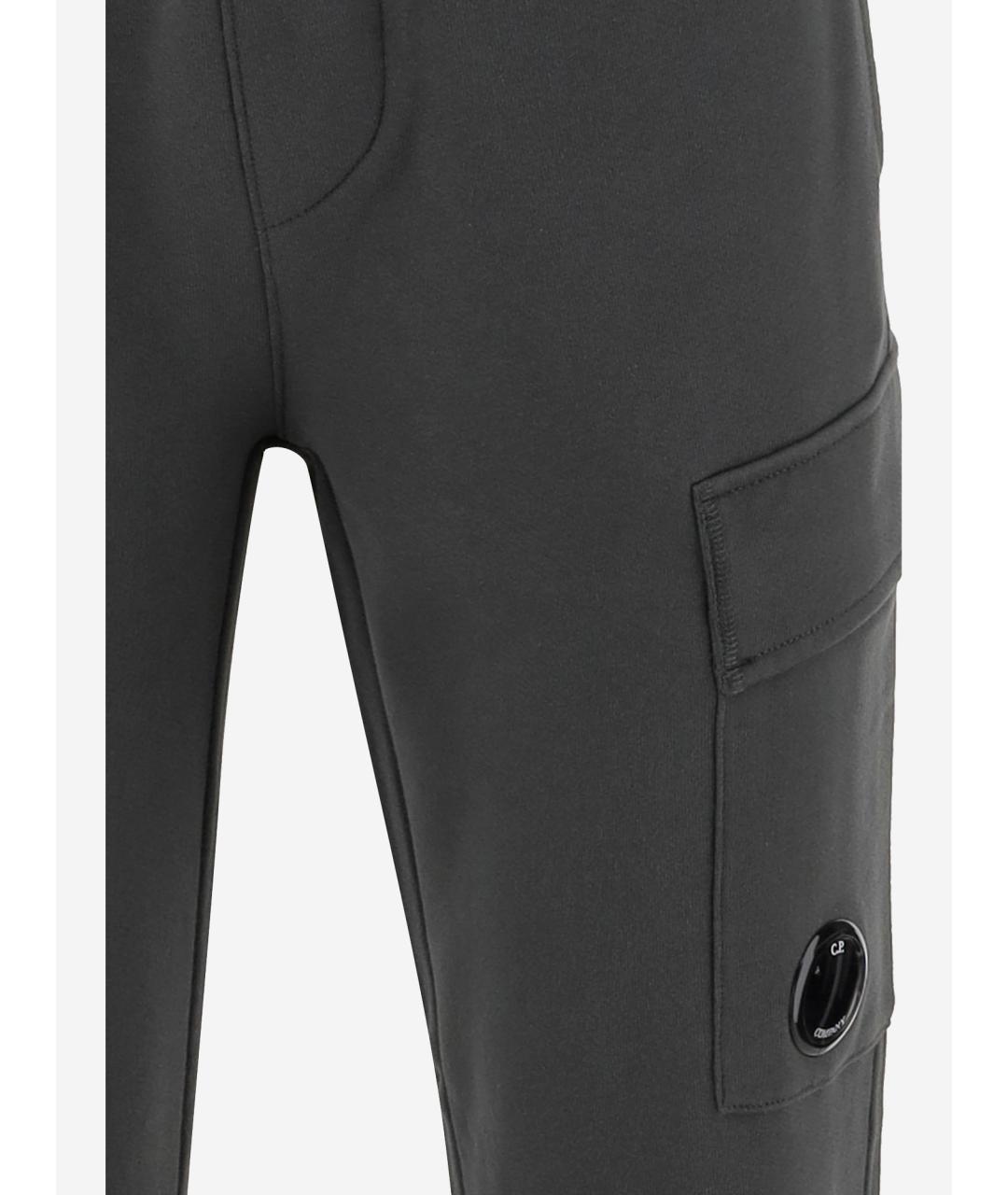 CP COMPANY Серые хлопковые повседневные брюки, фото 3