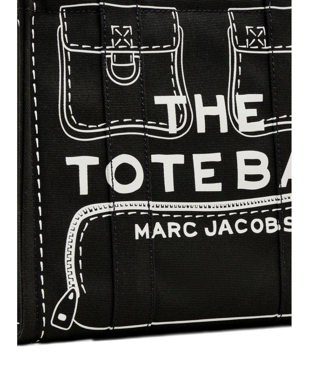 MARC JACOBS Черная хлопковая сумка тоут, фото 6