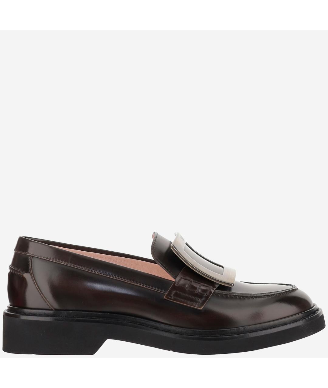 ROGER VIVIER Коричневые лоферы из лакированной кожи, фото 5
