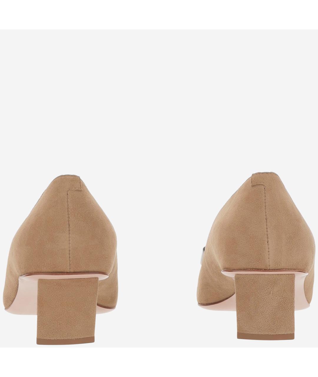 ROGER VIVIER Бежевые замшевые туфли, фото 3