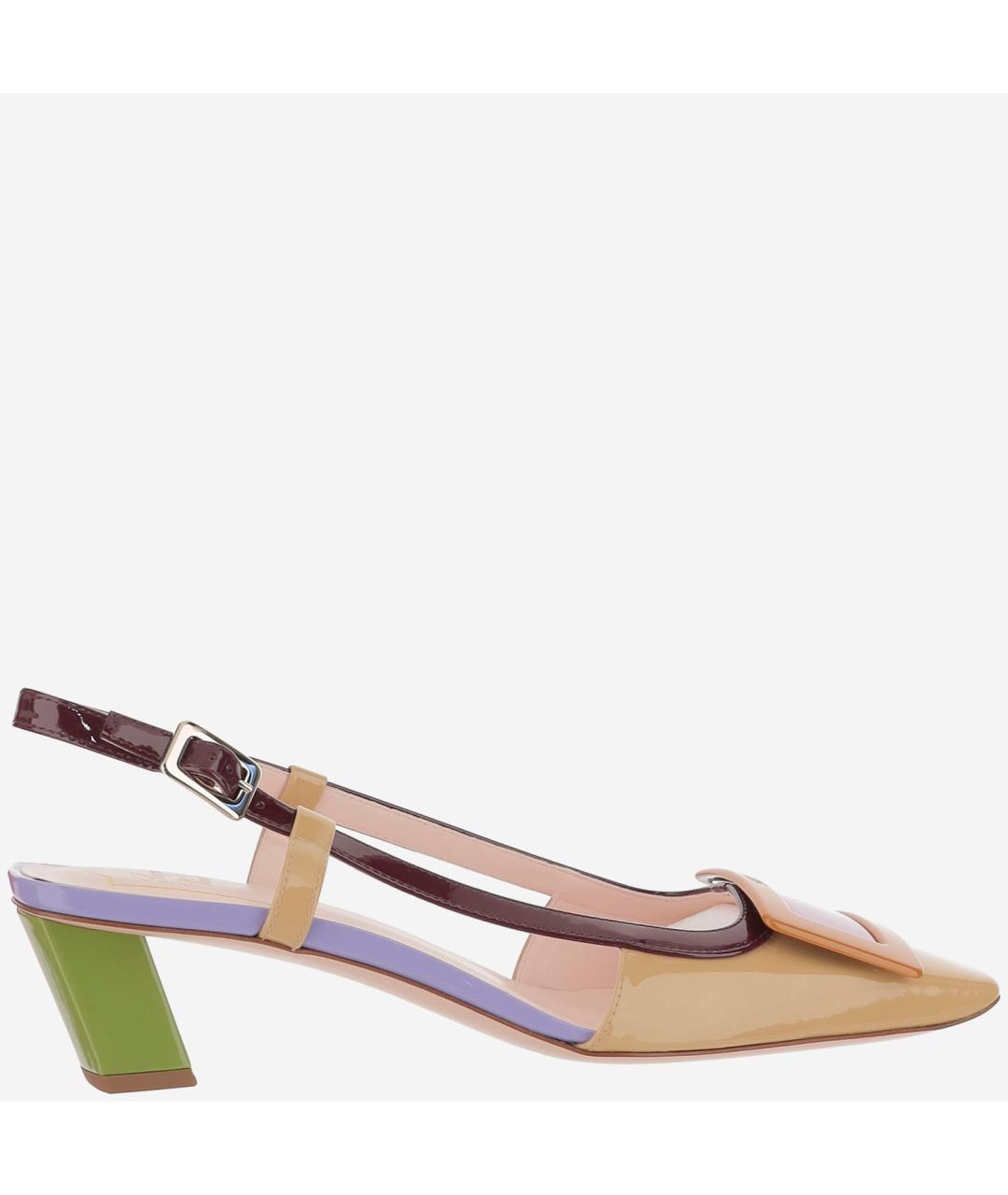 ROGER VIVIER Мульти туфли из лакированной кожи, фото 5