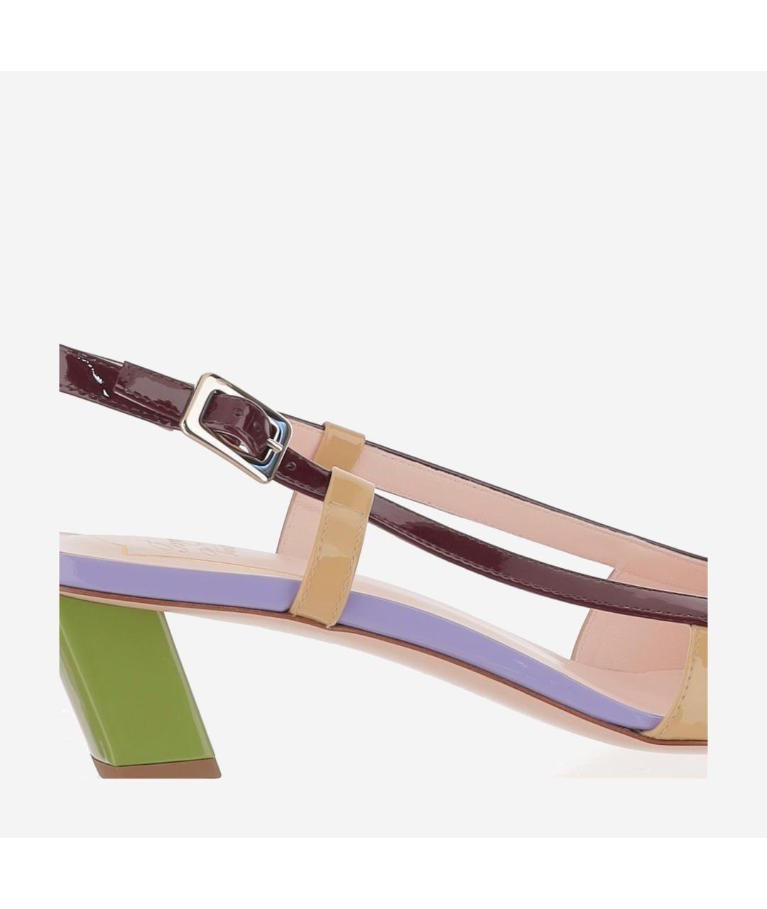 ROGER VIVIER Мульти туфли из лакированной кожи, фото 4