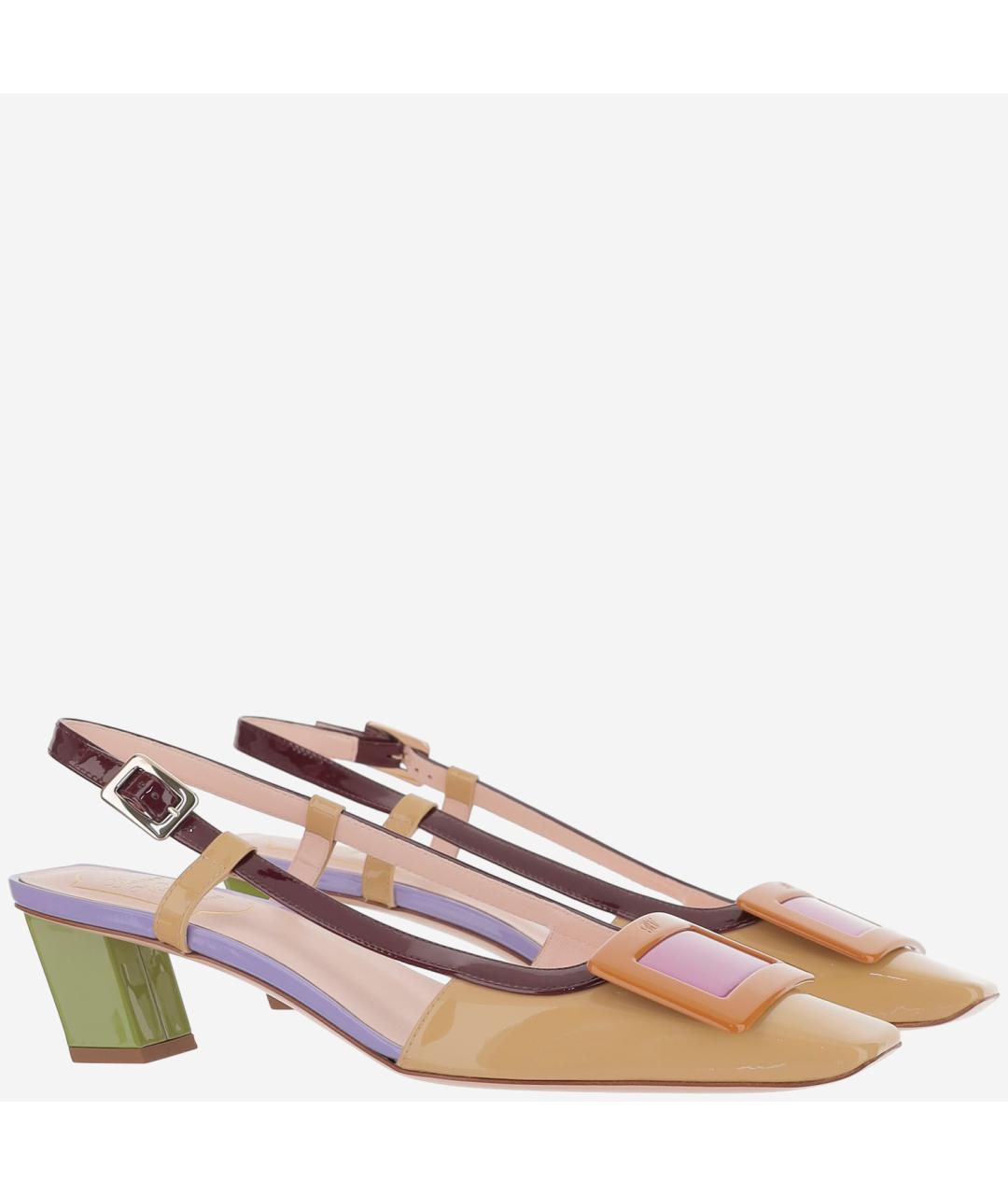 ROGER VIVIER Мульти туфли из лакированной кожи, фото 2