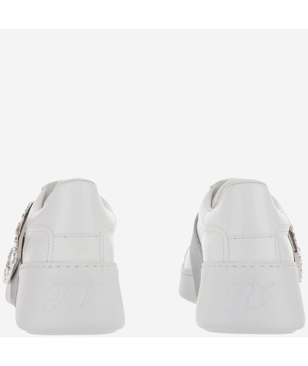 ROGER VIVIER Белые кожаные кеды, фото 4