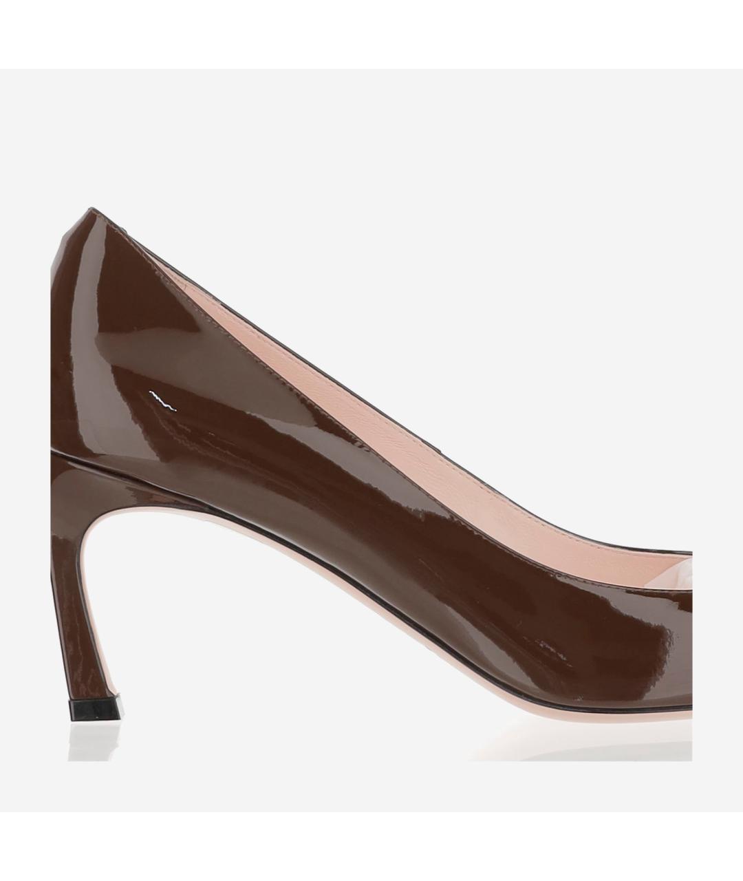 ROGER VIVIER Коричневые туфли из лакированной кожи, фото 4