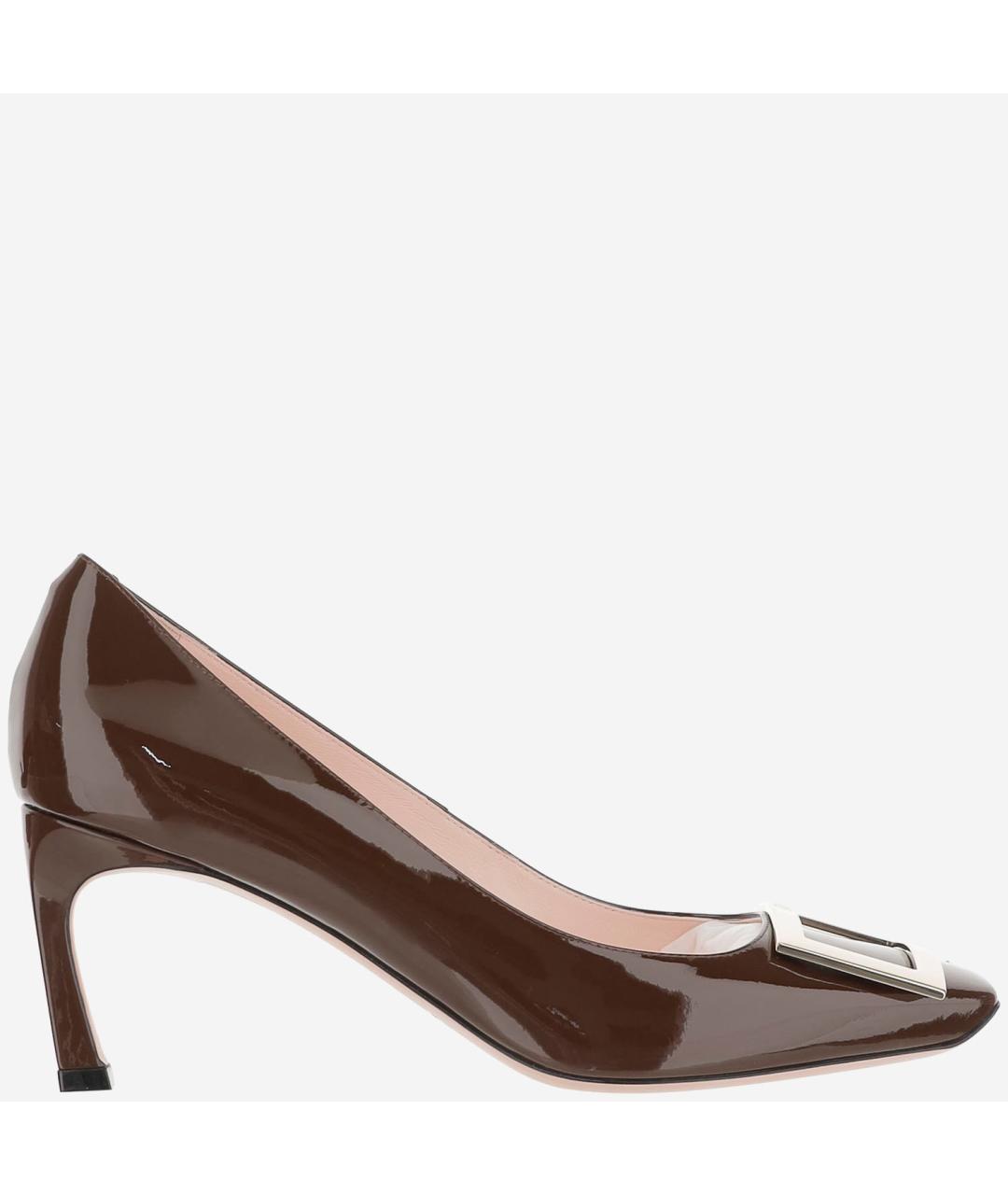 ROGER VIVIER Коричневые туфли из лакированной кожи, фото 5
