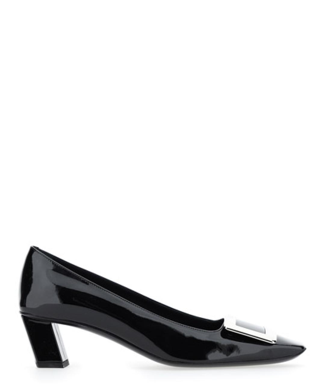 ROGER VIVIER Черные туфли из лакированной кожи, фото 1