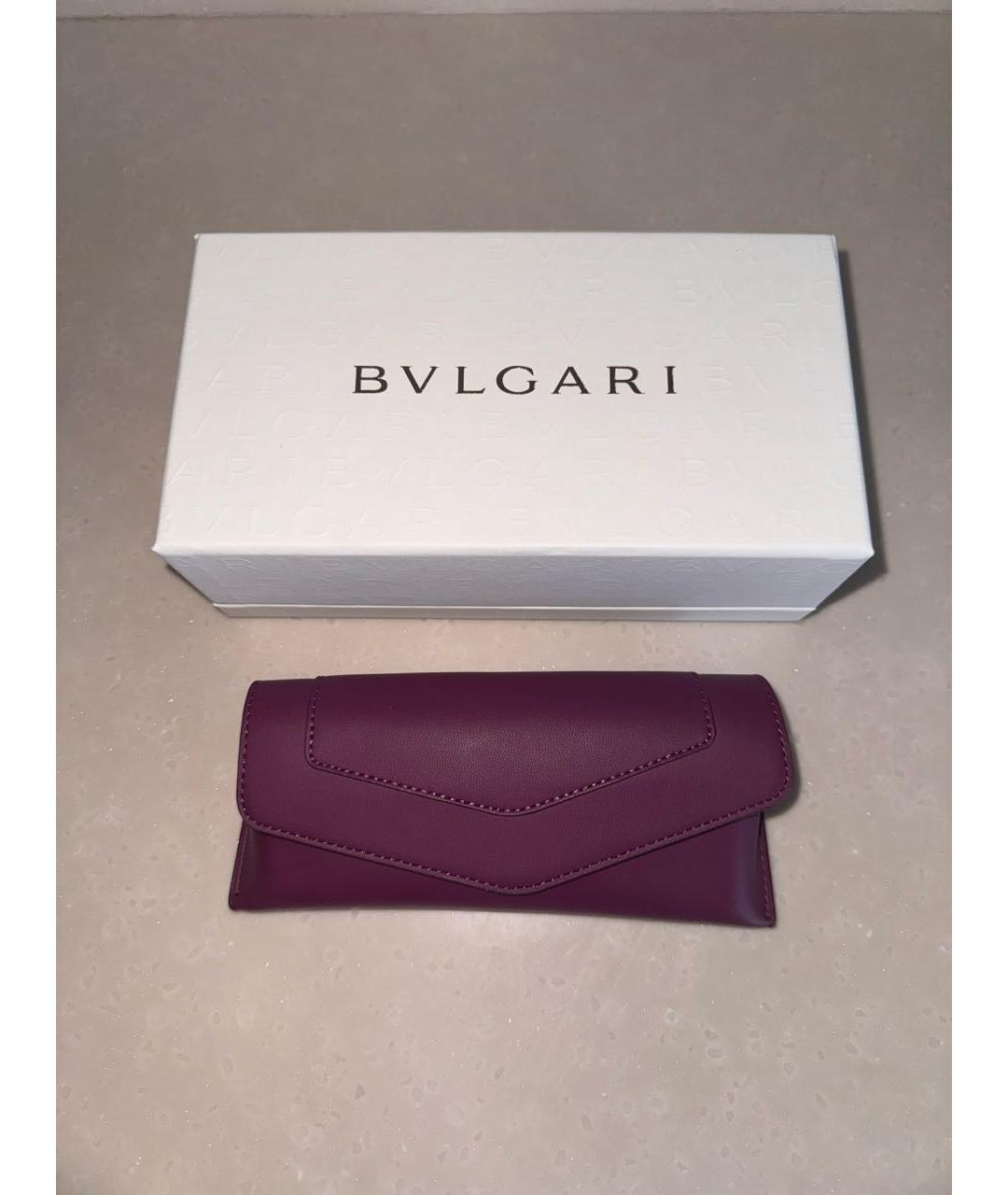 BVLGARI Черные металлические солнцезащитные очки, фото 5