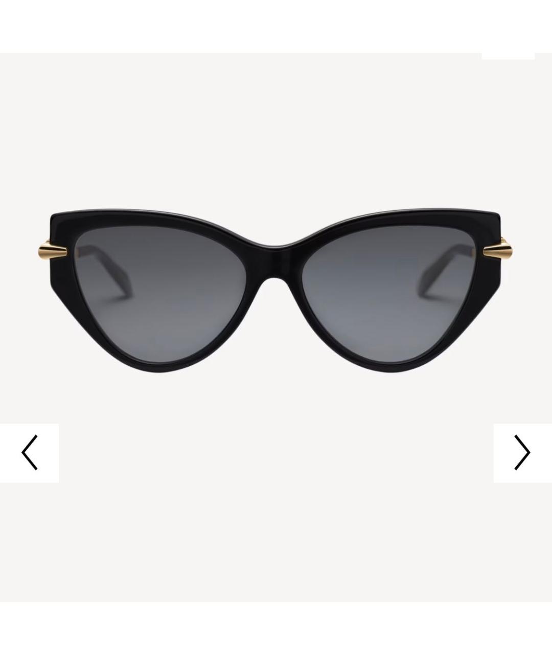 BVLGARI Черные металлические солнцезащитные очки, фото 1