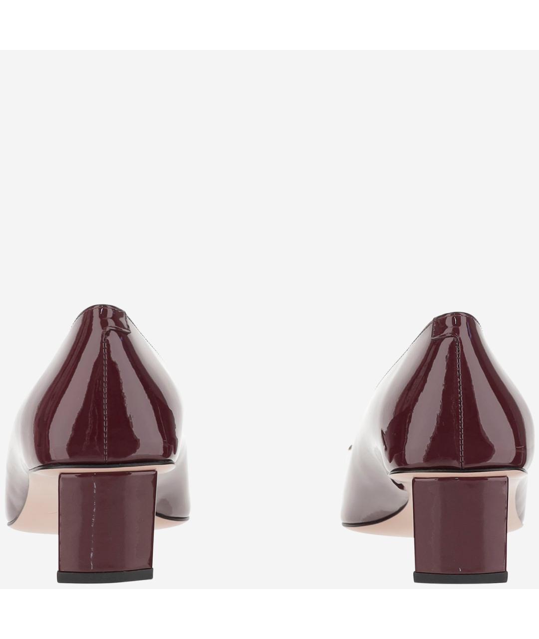 ROGER VIVIER Бордовые туфли из лакированной кожи, фото 3