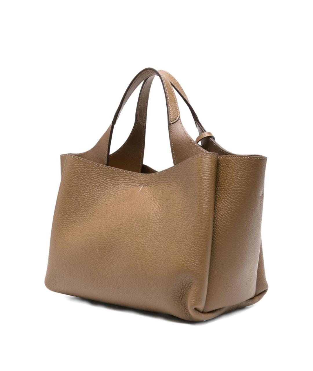 TOD'S Коричневая кожаная сумка тоут, фото 3
