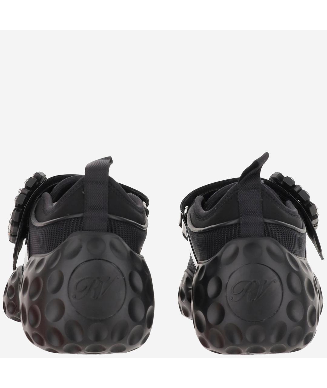 ROGER VIVIER Черные синтетические кроссовки, фото 3