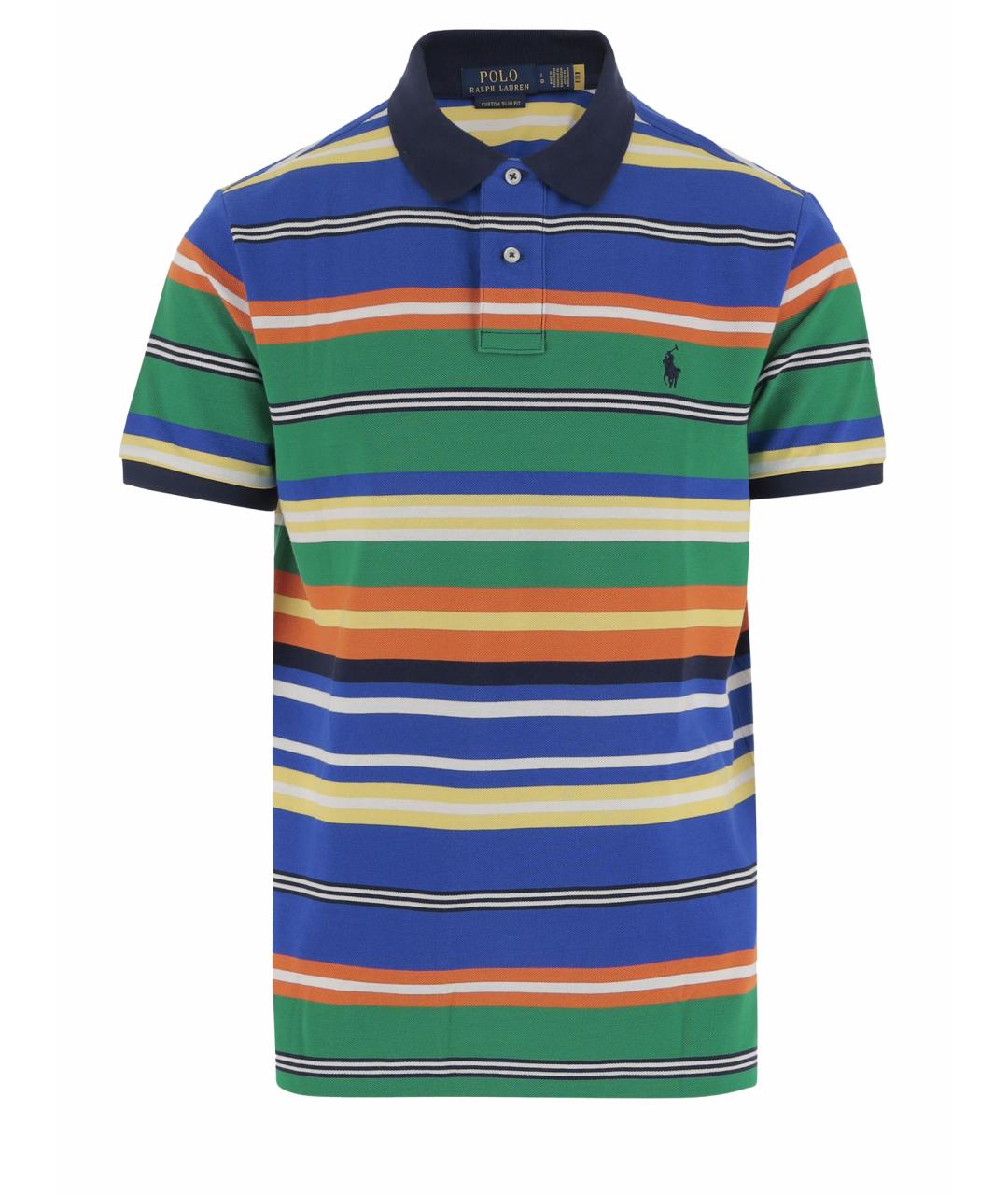 POLO RALPH LAUREN Мульти хлопковое поло с коротким рукавом, фото 1