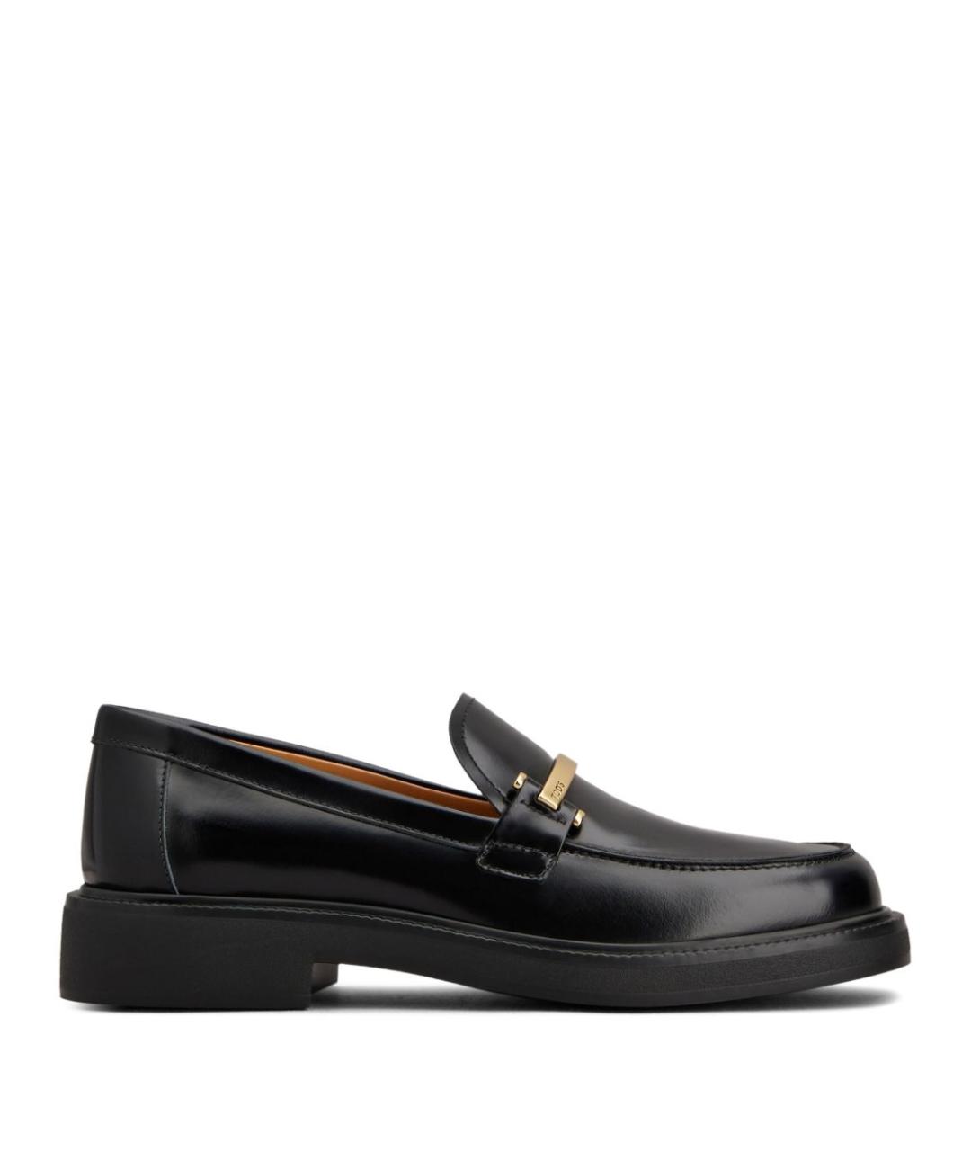 TOD'S Черные кожаные лоферы, фото 1