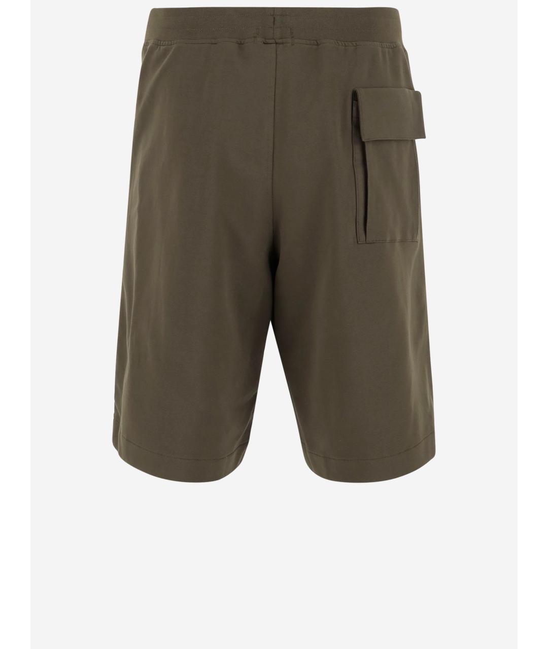 CP COMPANY Зеленые хлопко-эластановые шорты, фото 2
