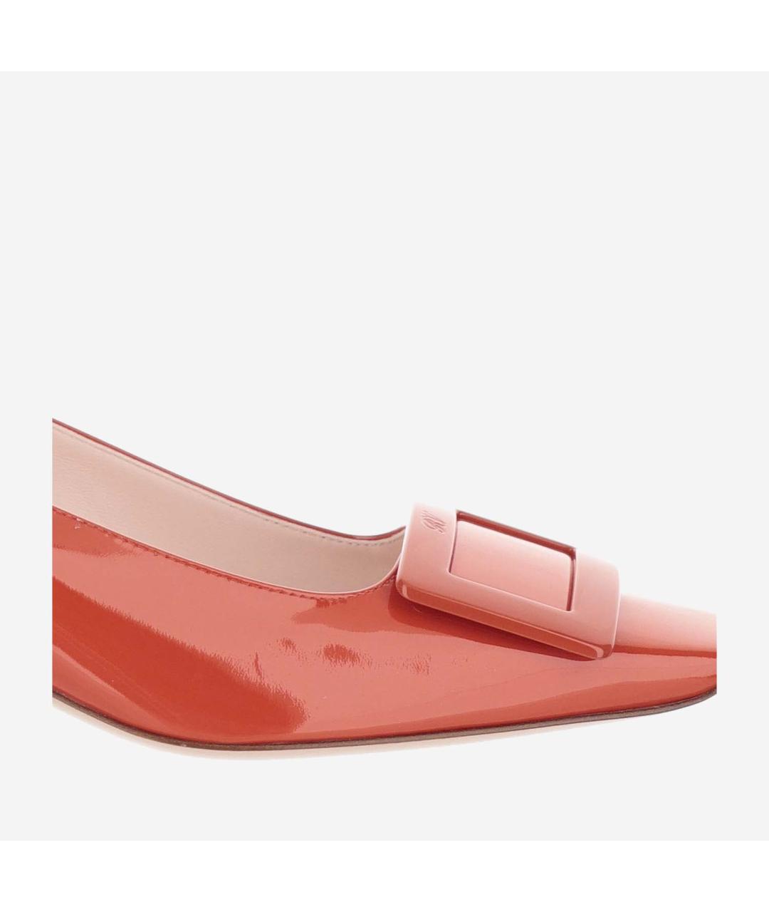 ROGER VIVIER Красные туфли из лакированной кожи, фото 4