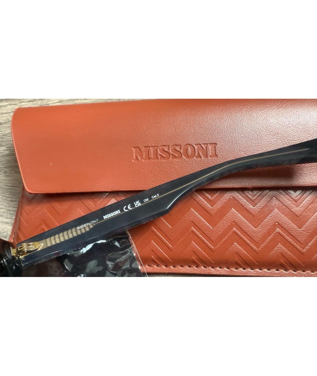 MISSONI Черные пластиковые солнцезащитные очки, фото 6