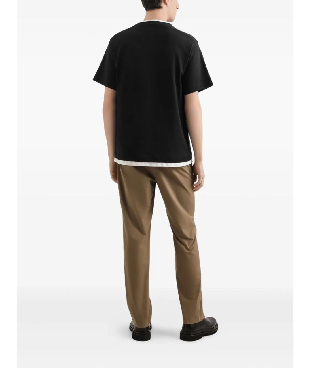 DOLCE&GABBANA Черная хлопковая футболка, фото 3