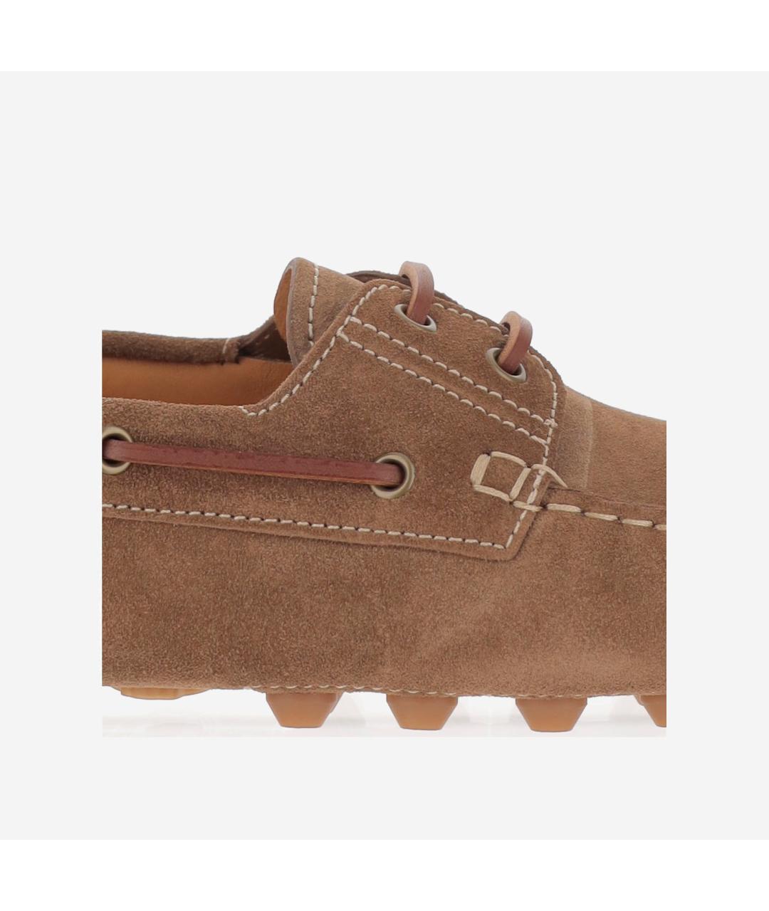 TOD'S Коричневые кожаные мокасины, фото 5