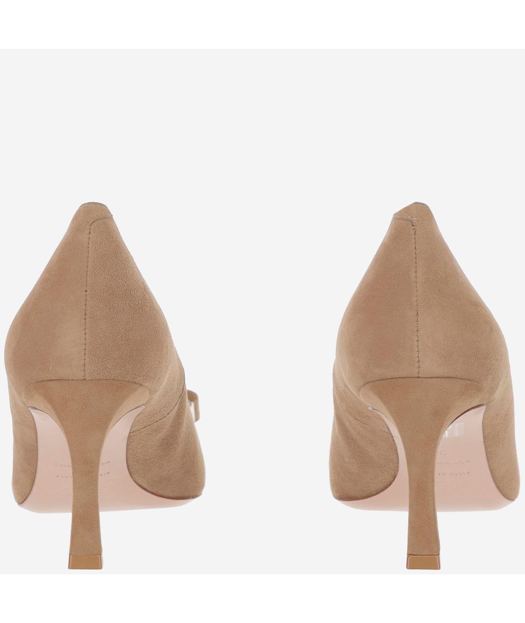 ROGER VIVIER Бежевые замшевые туфли, фото 3