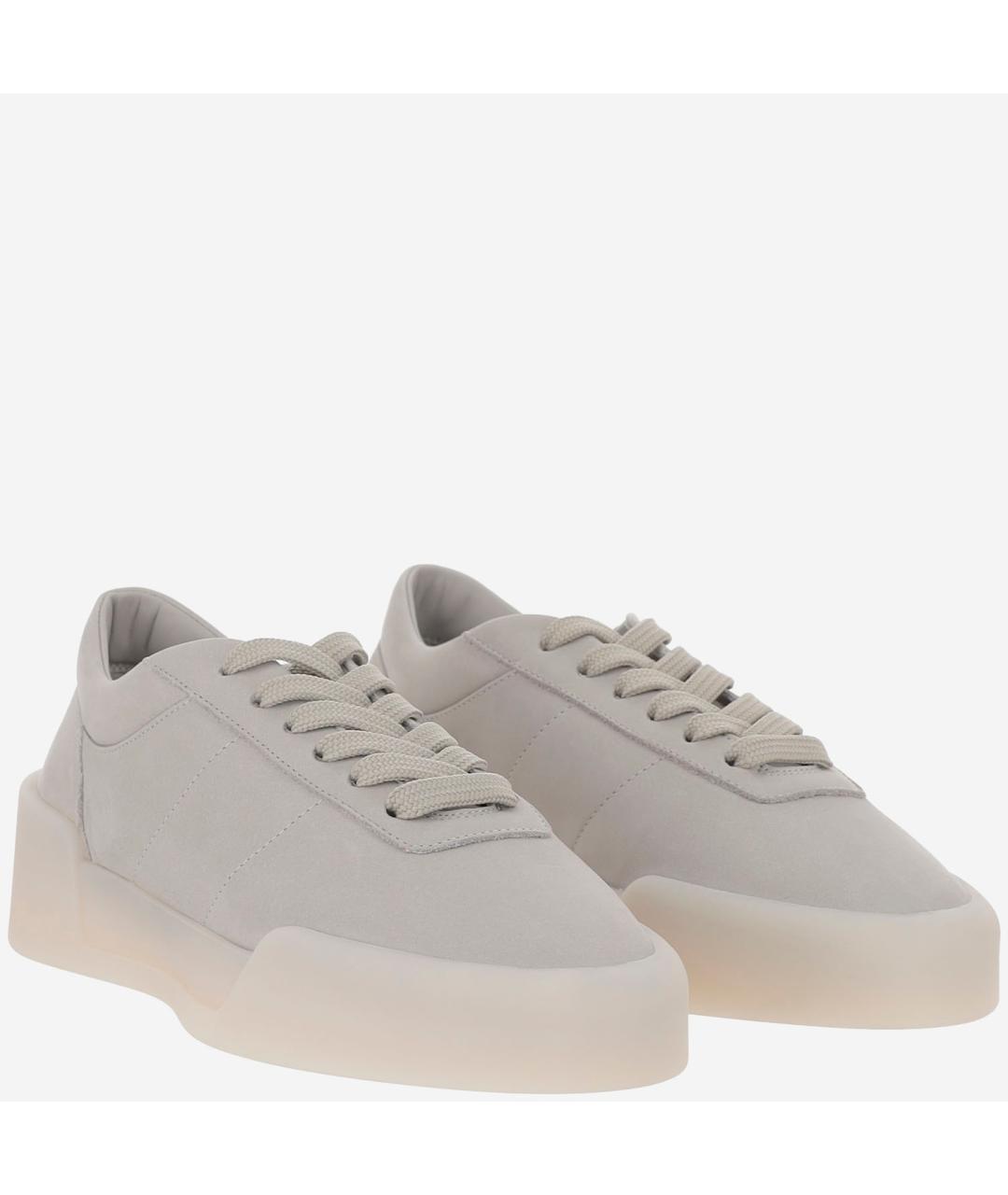 FEAR OF GOD Серые кожаные кроссовки, фото 3