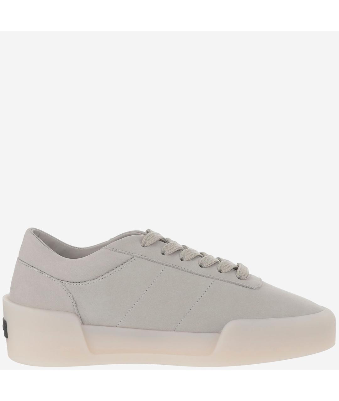 FEAR OF GOD Серые кожаные кроссовки, фото 6