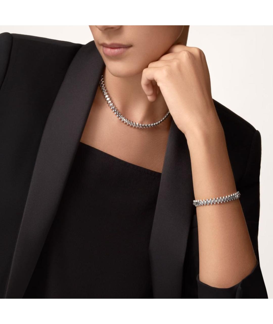 CARTIER Белый браслет из белого золота, фото 4