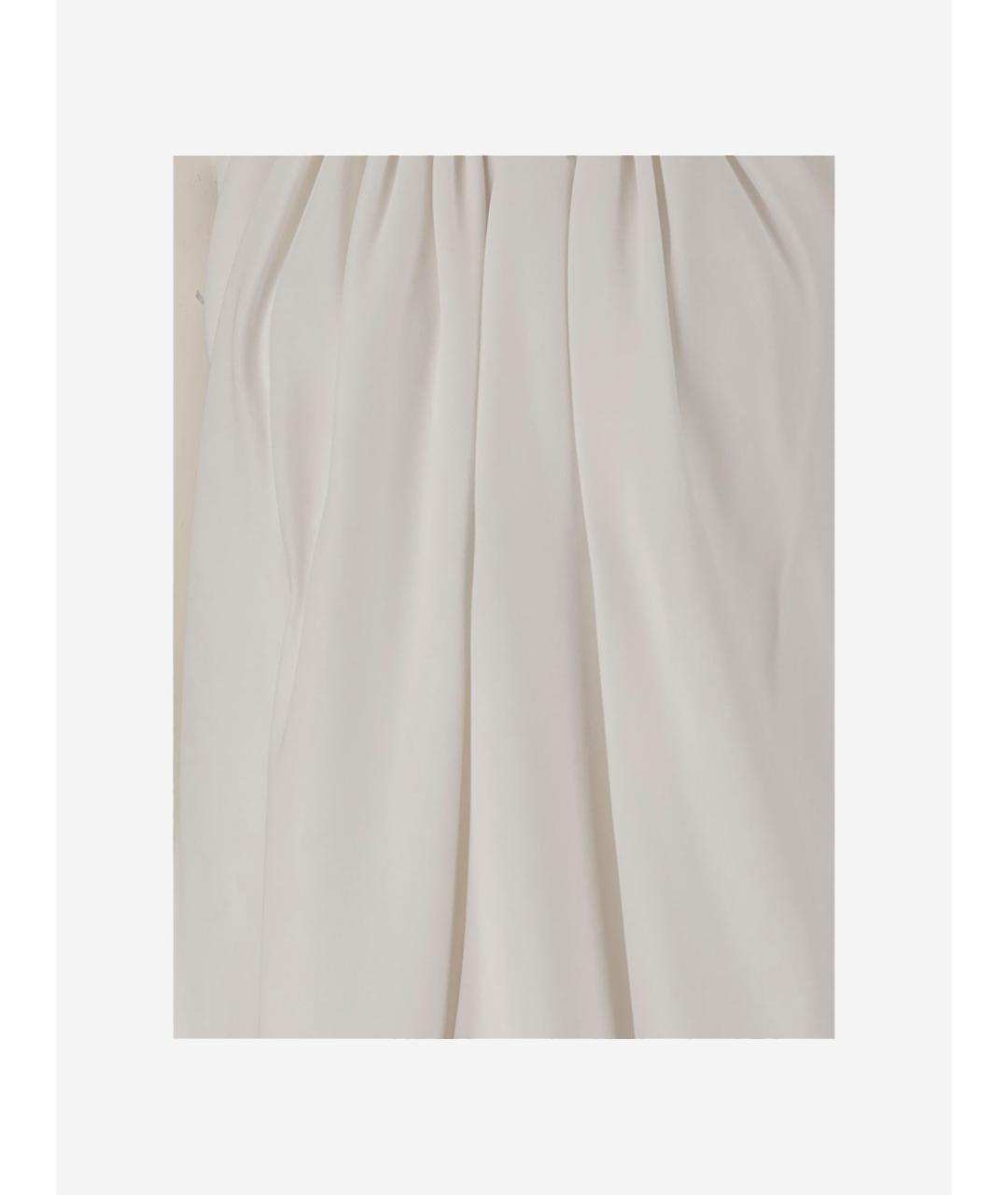 SPORTMAX Белое вискозное повседневное платье, фото 3