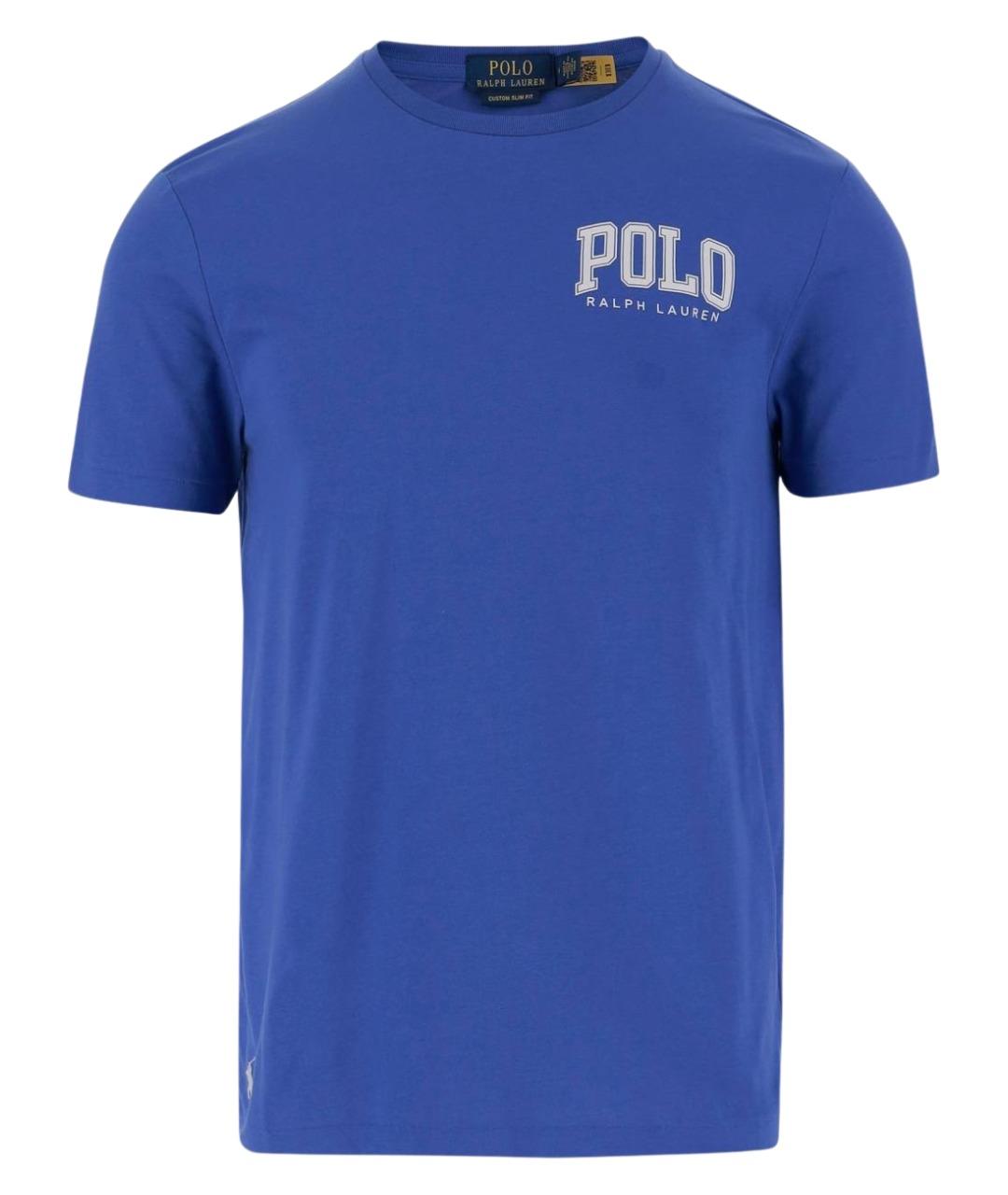 POLO RALPH LAUREN Синяя хлопковая футболка, фото 1