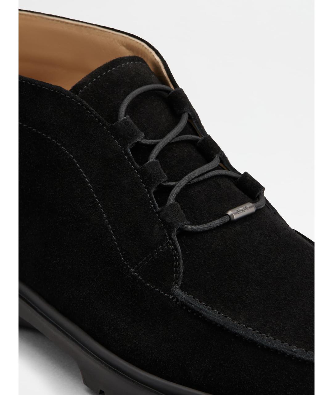 TOD'S Черные низкие ботинки, фото 5