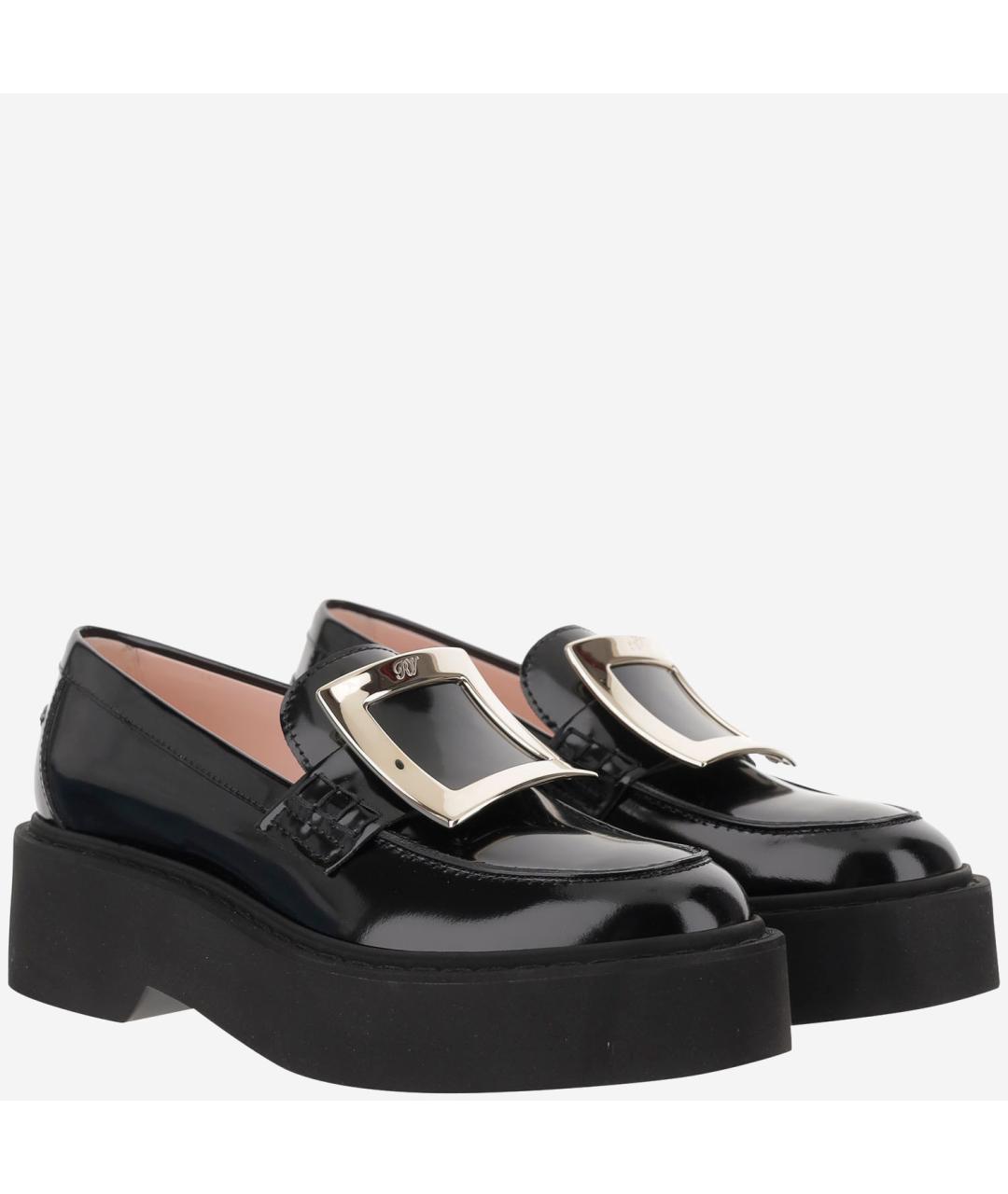 ROGER VIVIER Черные лоферы из лакированной кожи, фото 2