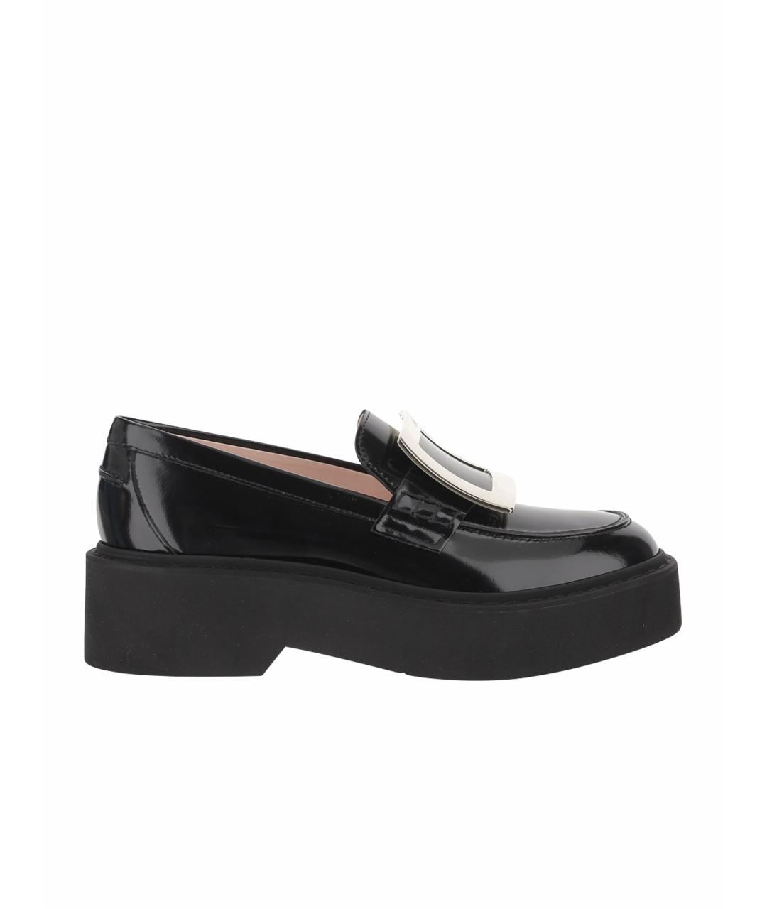 ROGER VIVIER Черные лоферы из лакированной кожи, фото 1