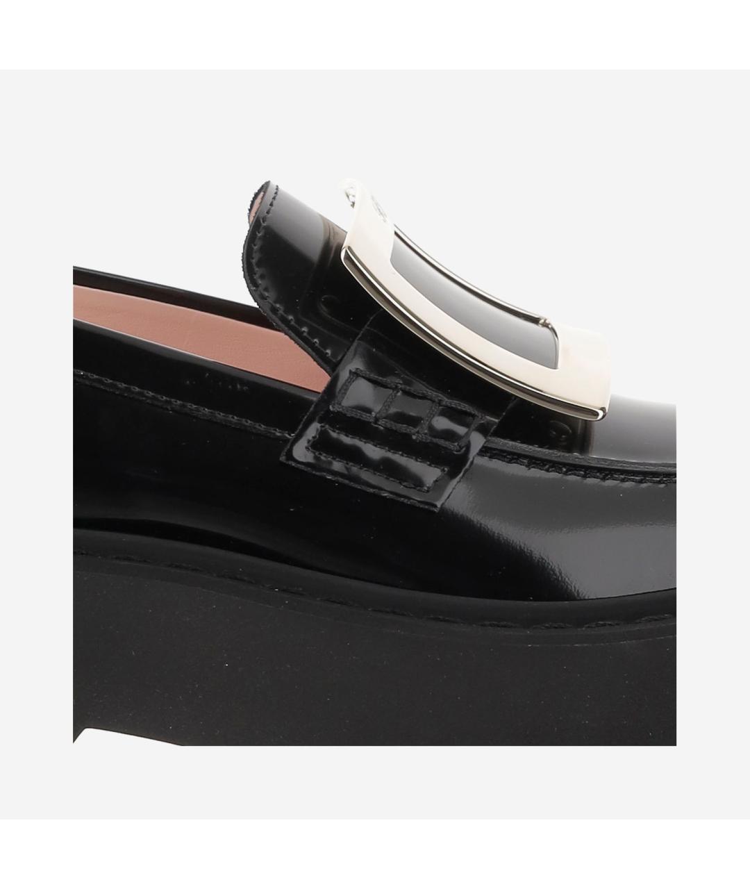 ROGER VIVIER Черные лоферы из лакированной кожи, фото 4