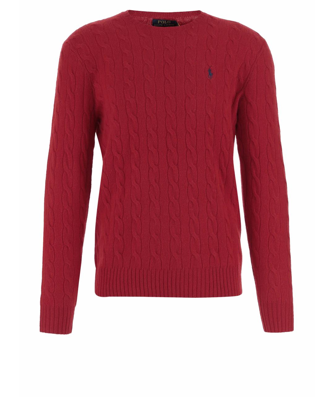 POLO RALPH LAUREN Красный шерстяной джемпер / свитер, фото 1