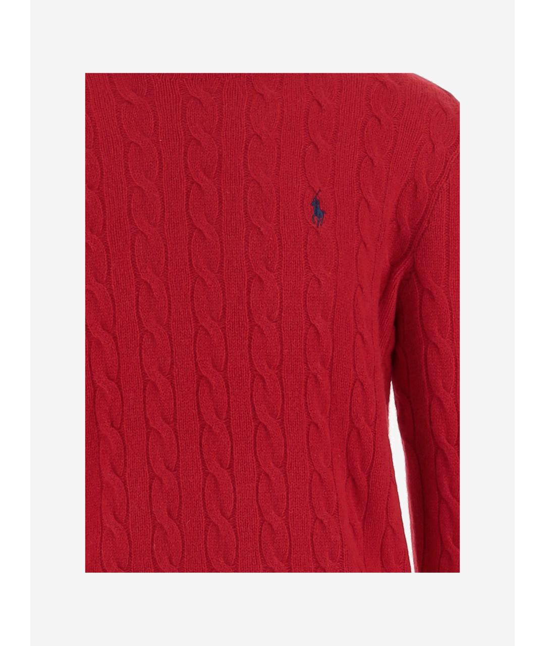 POLO RALPH LAUREN Красный шерстяной джемпер / свитер, фото 3