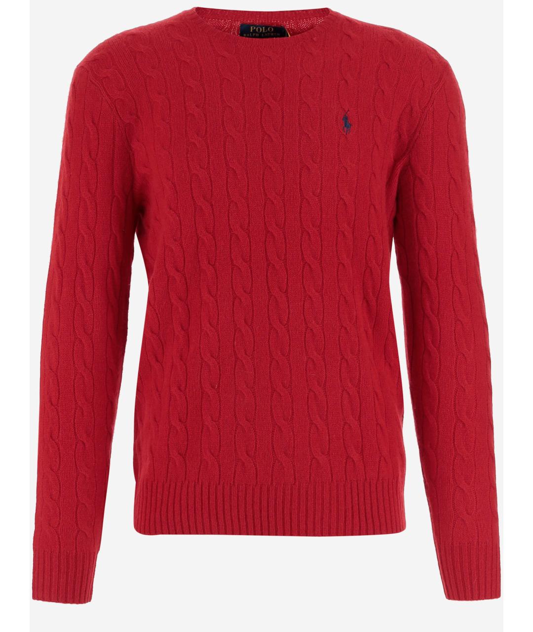 POLO RALPH LAUREN Красный шерстяной джемпер / свитер, фото 4