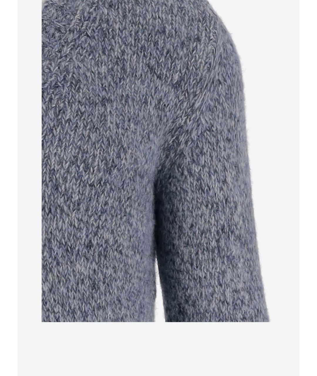 WOOLRICH Голубой шерстяной джемпер / свитер, фото 3