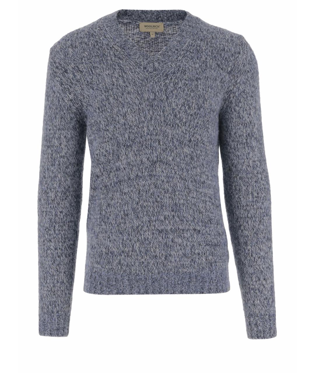 WOOLRICH Голубой шерстяной джемпер / свитер, фото 1
