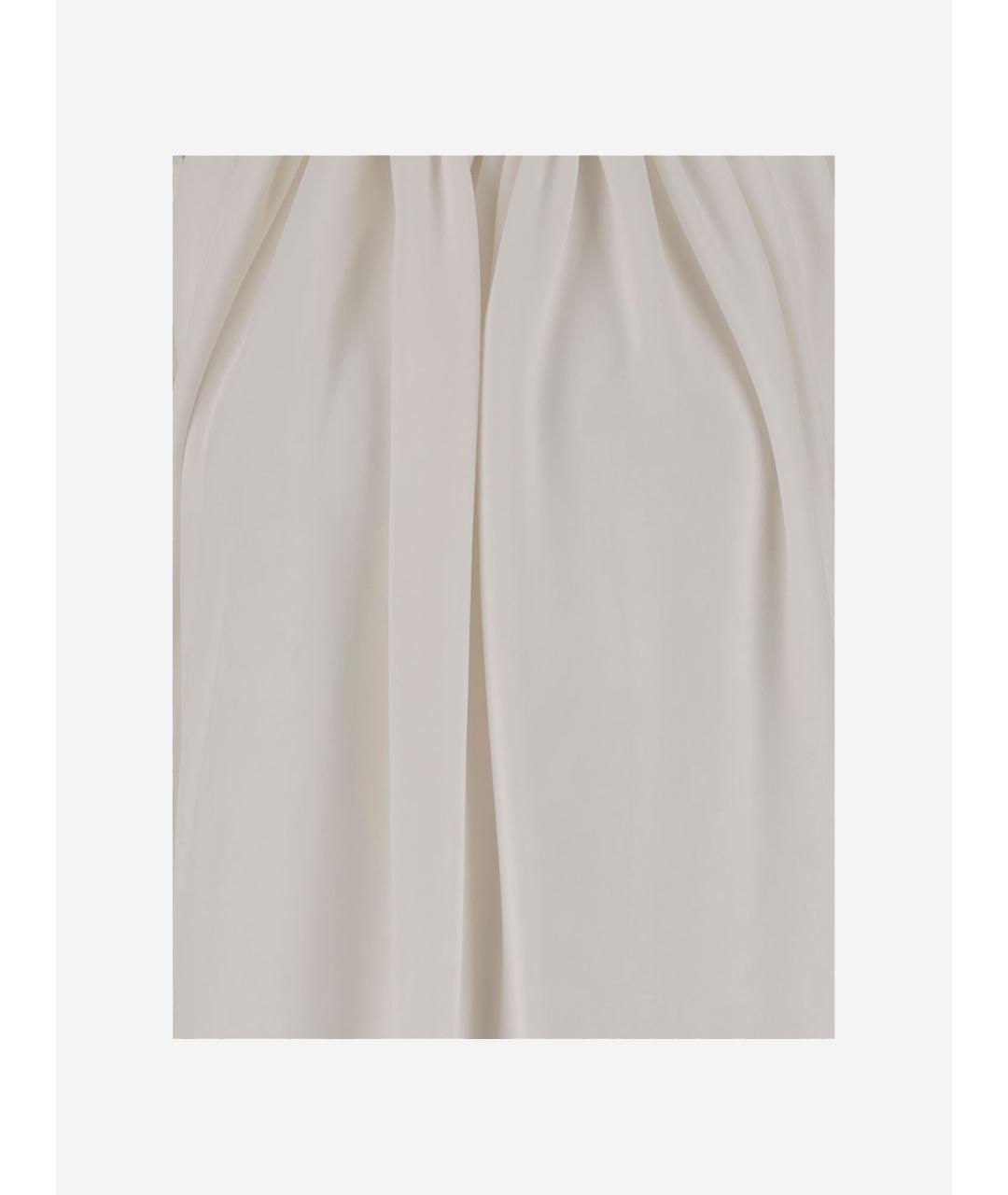SPORTMAX Бежевое вискозное повседневное платье, фото 4