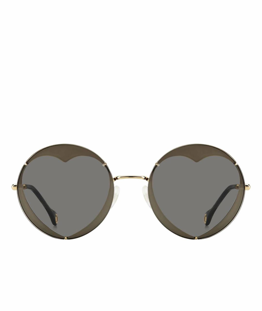 CAROLINA HERRERA Серые металлические солнцезащитные очки, фото 1