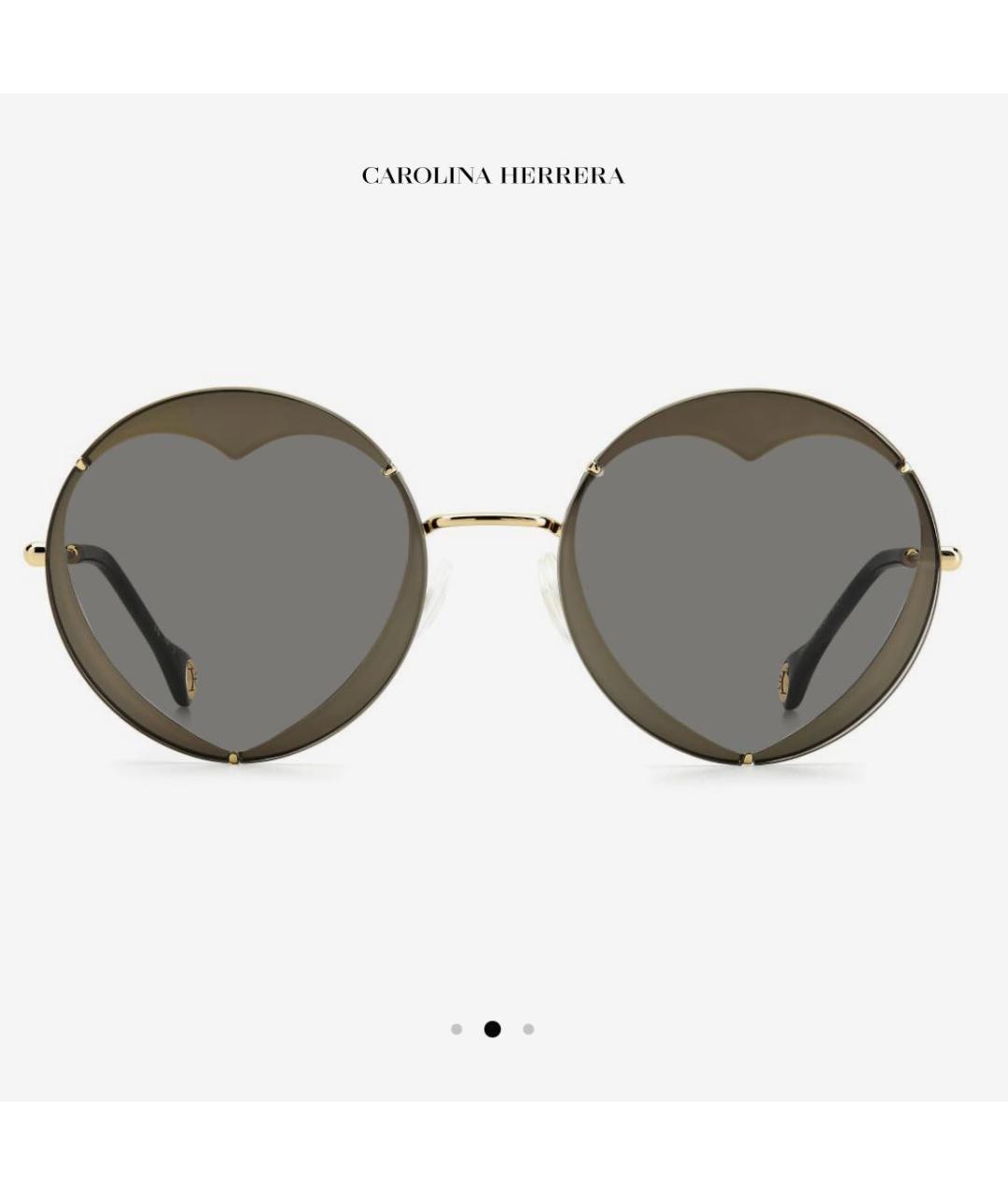 CAROLINA HERRERA Серые металлические солнцезащитные очки, фото 9