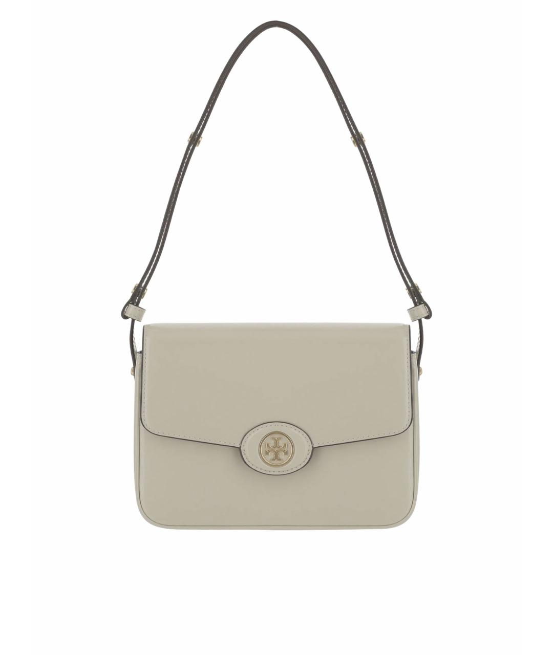 TORY BURCH Белая кожаная сумка через плечо, фото 1