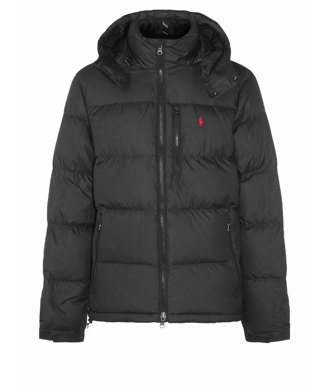 POLO RALPH LAUREN Черный полиэстеровый пуховик, фото 1